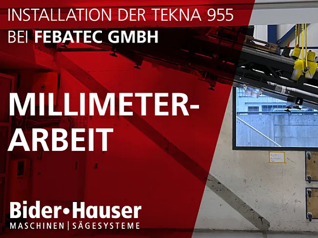 Erfolgreiche Installation der Tekna TK955 bei der Febatec GmbH Erfolgreiche Installation der Tekna TK955 bei der Febatec GmbH