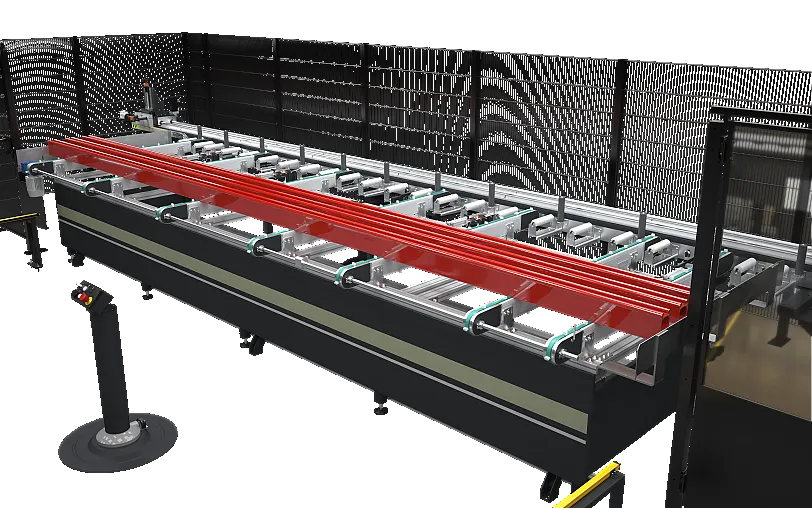 Lademagazin Lademagazin für langes autonomes Arbeiten des Zuschnittzentrums