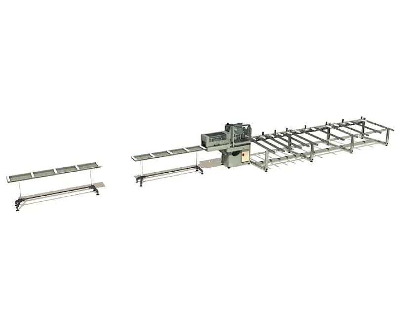 Zufuhr-Rollenbahnen und Abfuhr-Magazin Zufuhr-Rollenbahnen und Abfuhr-Magazin