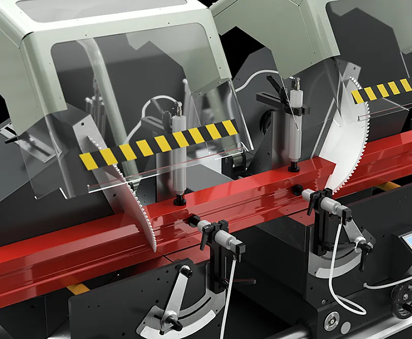 emmegi Classic E - Neigung der beweglichen Doppelgehrungsköpfen emmegi Classic E - Neigung der beweglichen Doppelgehrungsköpfen