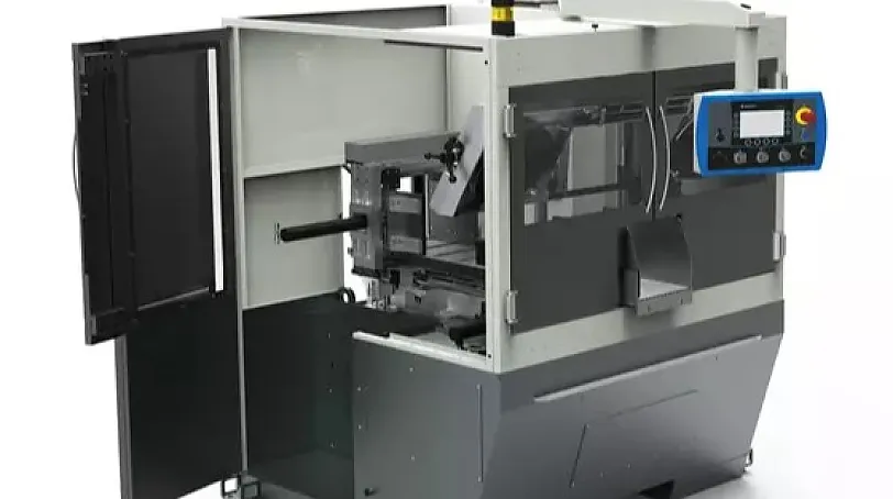 2-Säulen Bauweise 2-Säulen Bauweise des kompakten Bandsägeautomaten