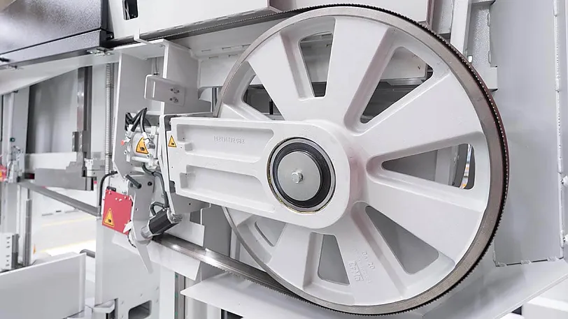Behringer HBE 610-1256 GA - bandführende Teile aus Grauguss des Gehrungsbandsäge-Vollautomaten Behringer HBE 610-1256 GA - bandführende Teile aus Grauguss des Gehrungsbandsäge-Vollautomaten