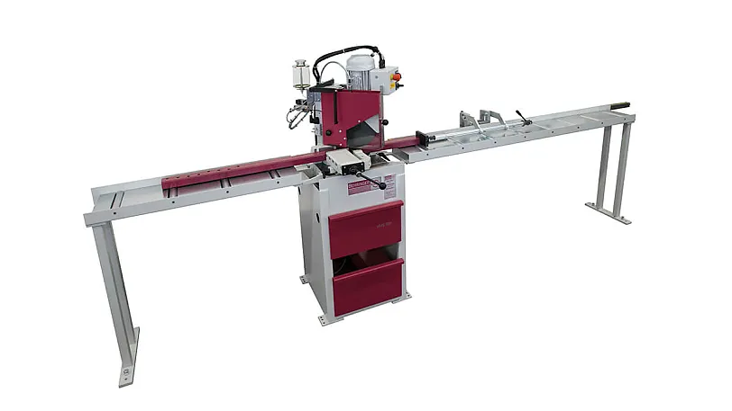 Eisele VMS - Zu- und Abfuhrlösung Manuelle Metallkreissäge Eisele VMS mit manueller Zu- und Abfuhrlösung