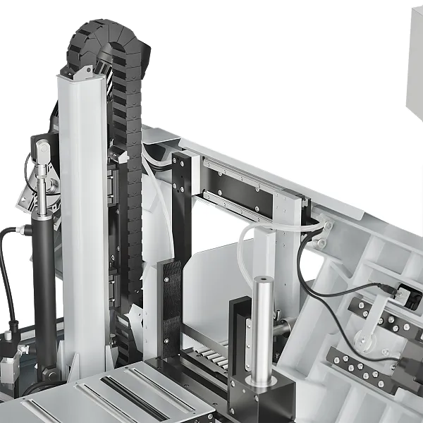 2-Säulen Bauweise 2-Säulen Bauweise des kompakten Bandsägeautomaten