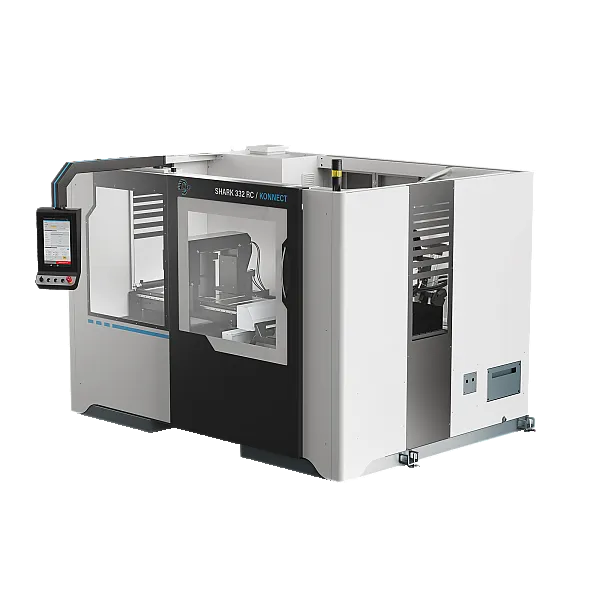 Gehrungs-Vollautomat MEP Shark 332 RC konnect Bandsägeautomat mit vollautomatischer Gehrungsverstellung in kompakter Bauweise. MEP Shark 332 RC konnect