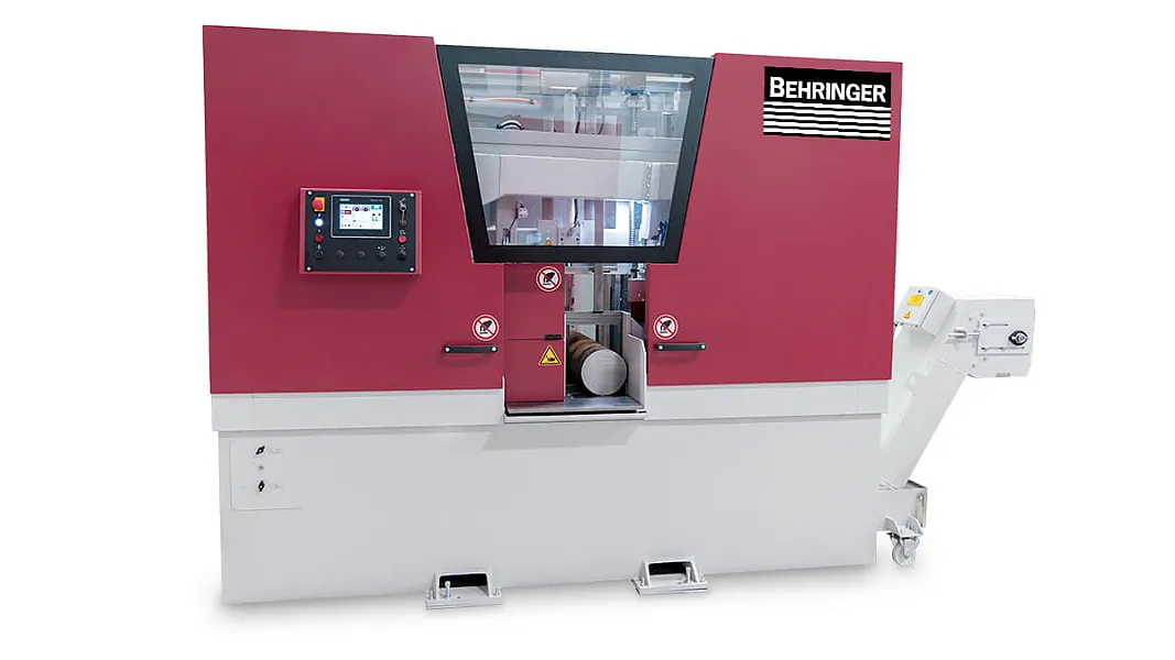 Behringer Bandsägeautomat Bandsägeautomat der HBE-Baureihe für Geradschnitte. Die perfekte Lösung für schwer zerspanbare Materialien und präzise Sägeschnitte.