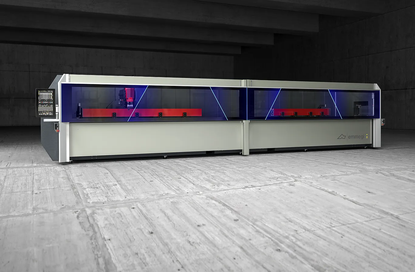 Emmegi Comet X6 4-Achs Profilbearbeitungszentrum