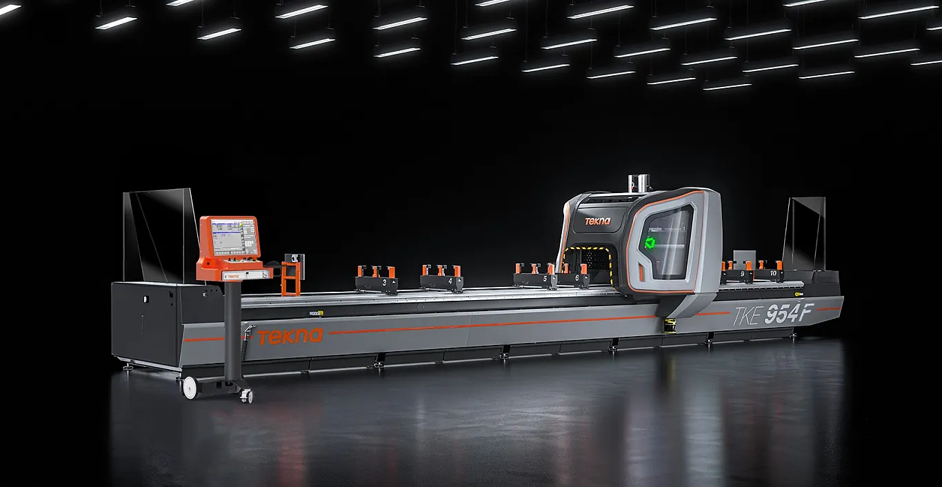 Tekna TKE 954 F Fanuc Portalfräsmaschine für Profile