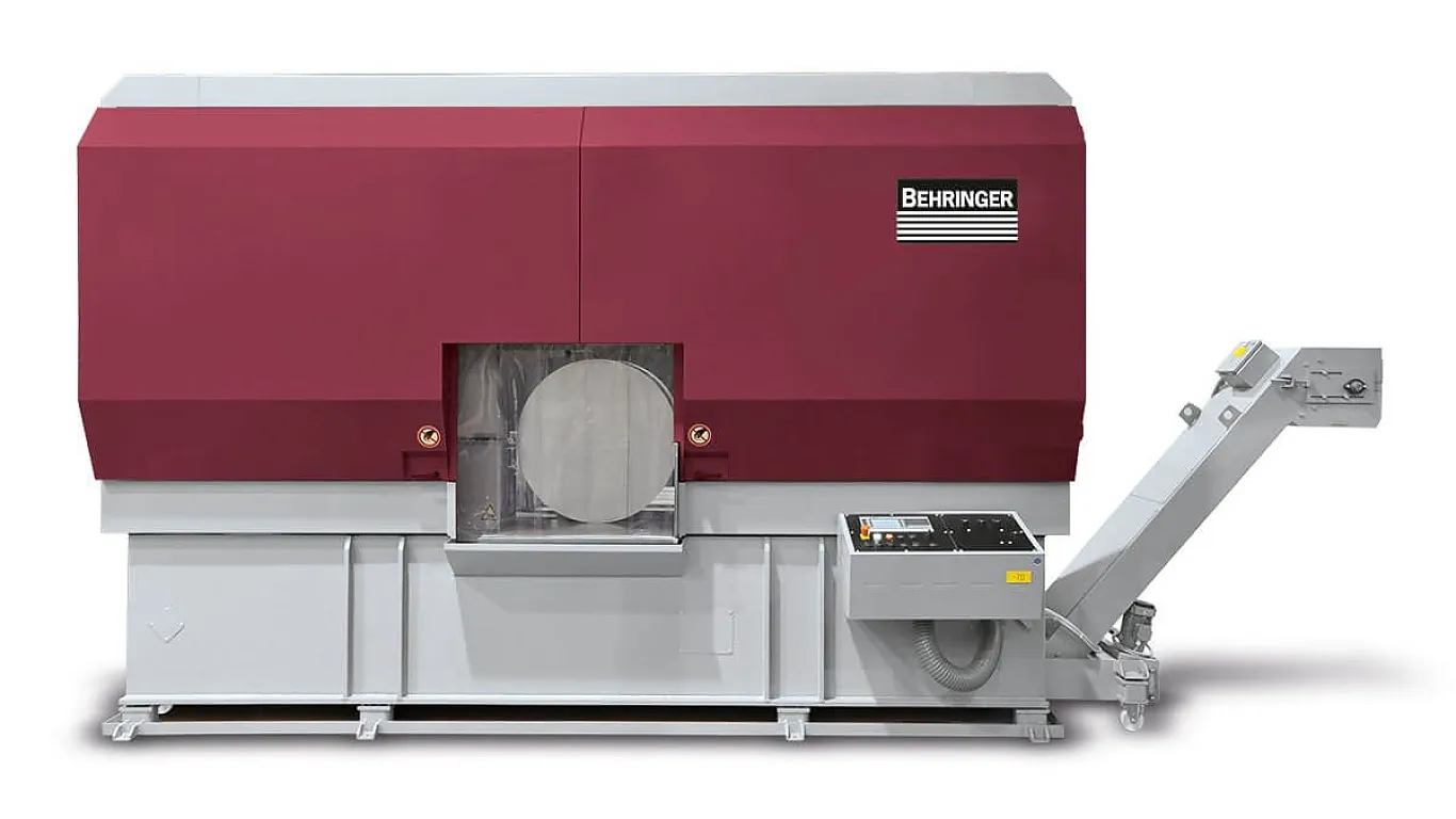 Vollautomatischer Aluminium-Bandsägeautomat für Aluminium sowie Nichteisenmetalle von Behringer