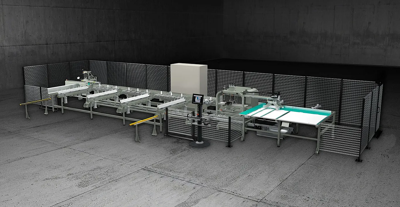 emmegi V-Cut - Sägezentrum für Aluminiumprofile