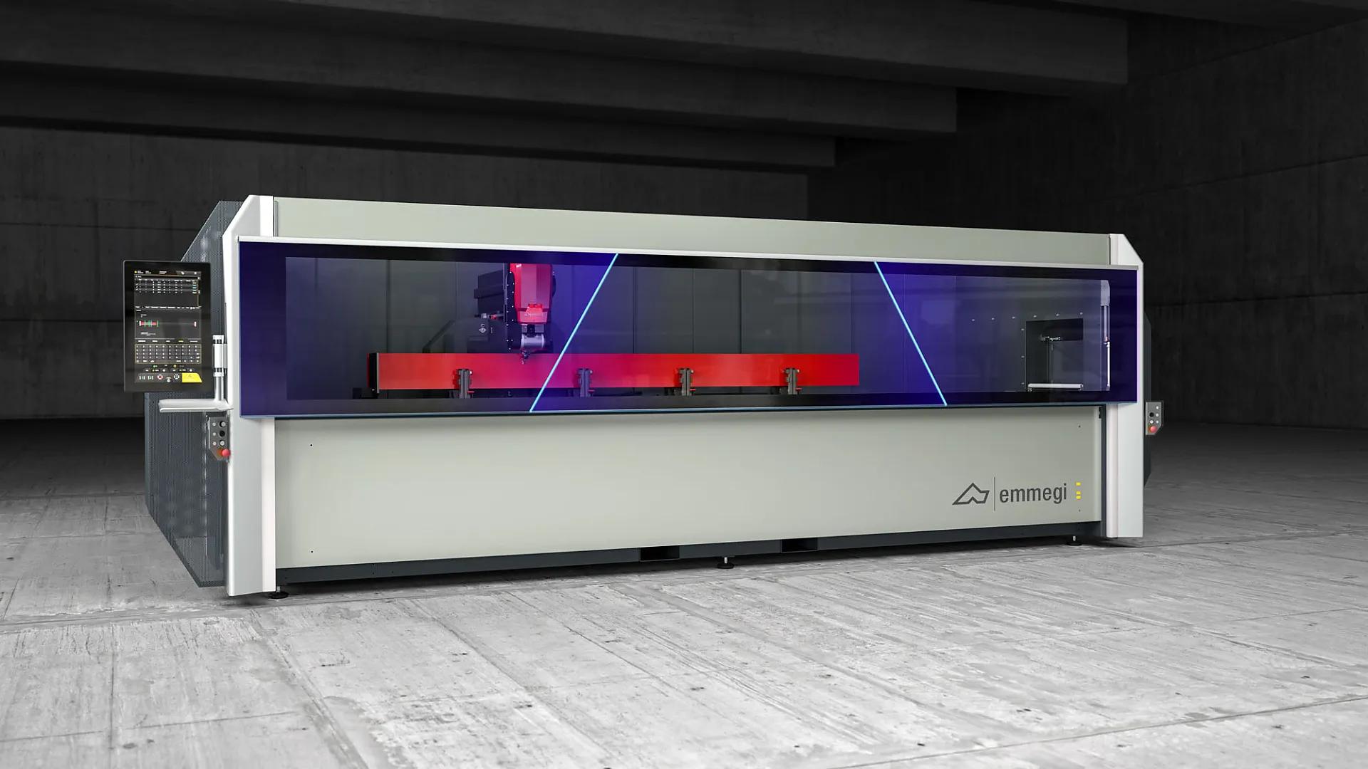 Emmegi Comet X4 4-Achs Profilbearbeitungszentrum