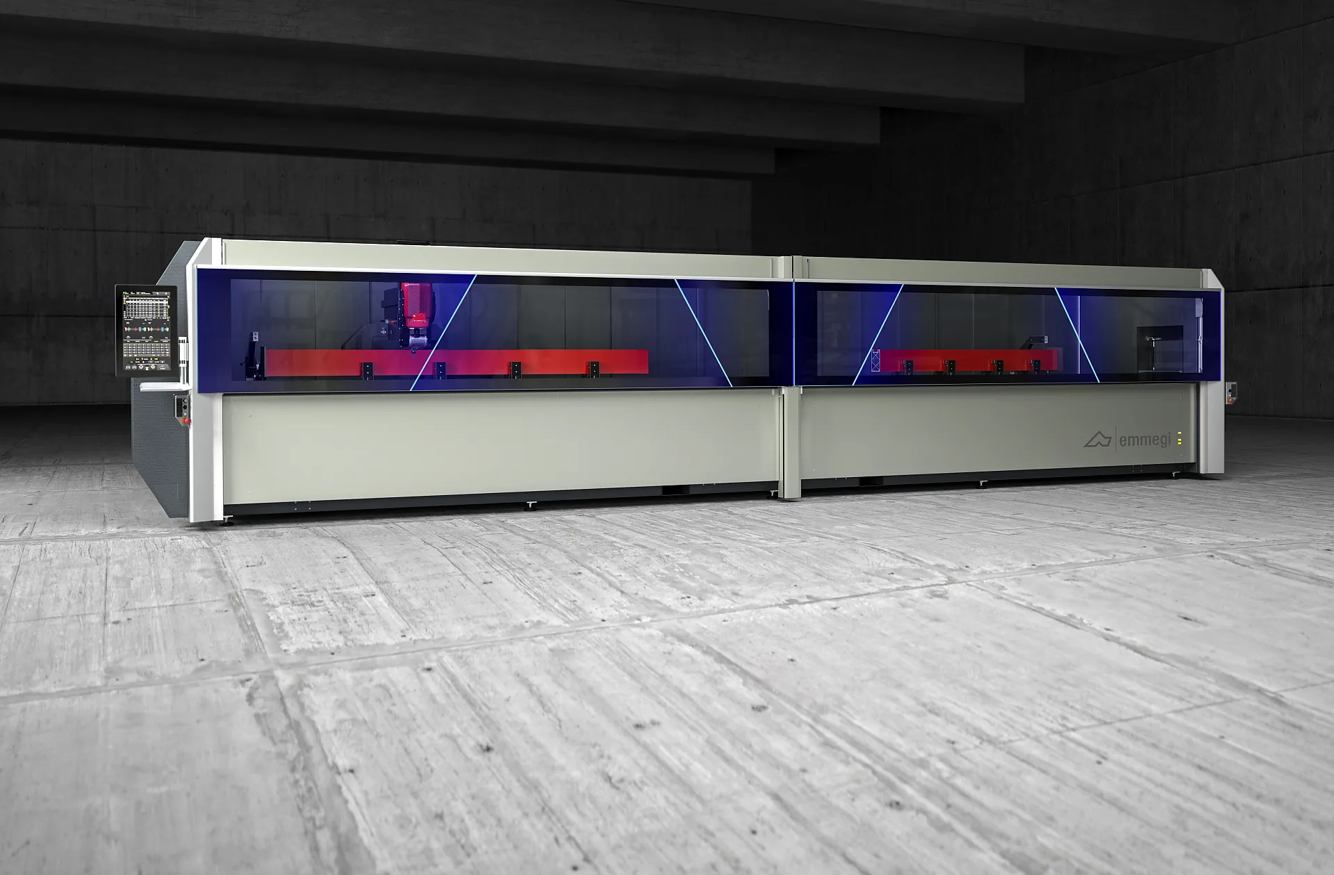 Emmegi Comet X6 4-Achs Profilbearbeitungszentrum