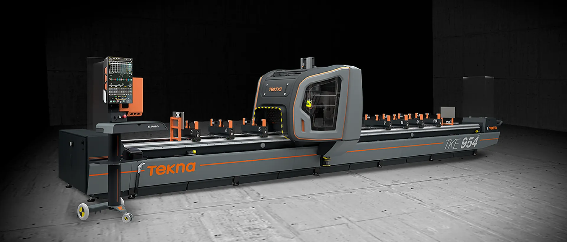Tekna TKE 954 4-Achs Stabbearbeitungszentrum 