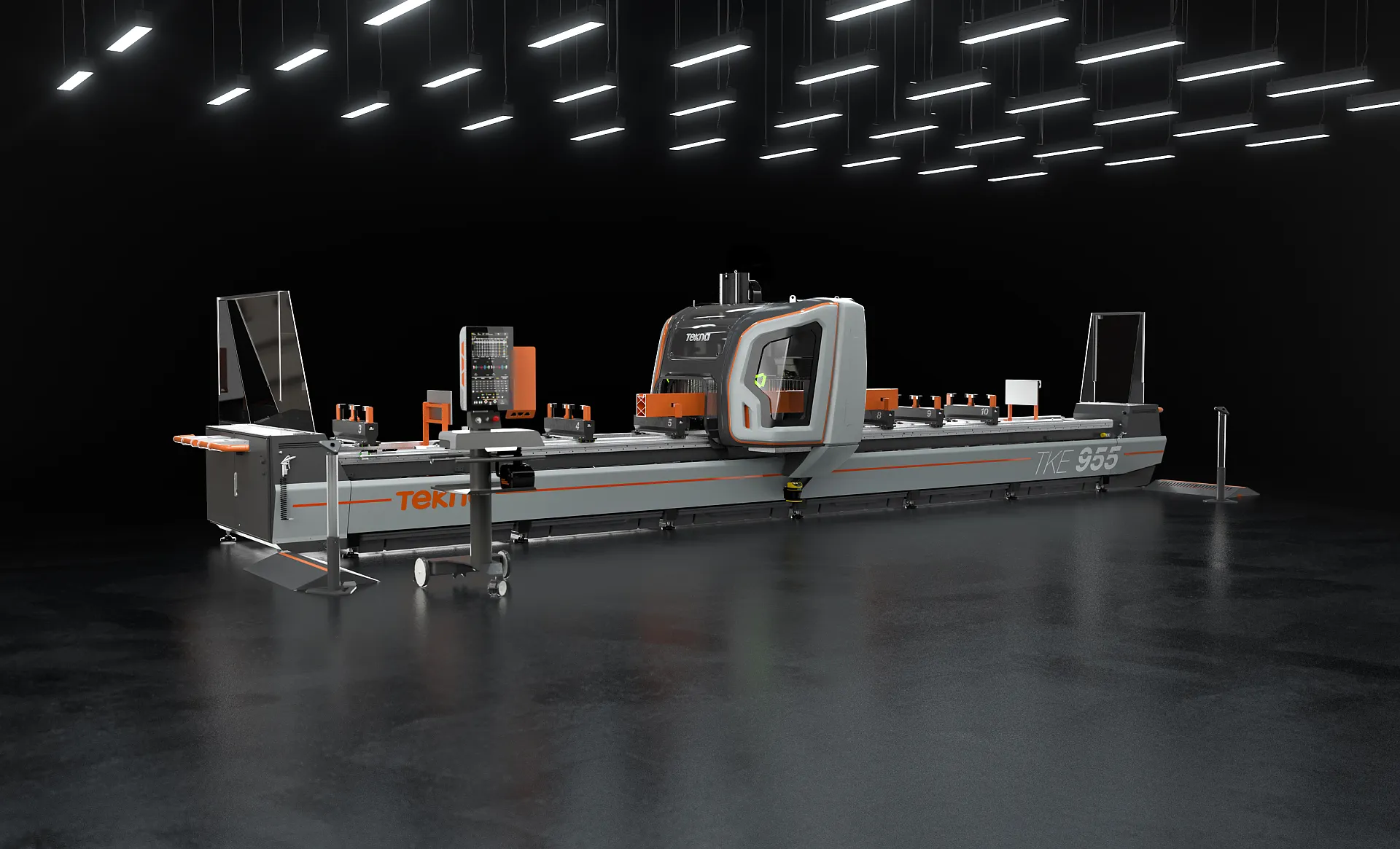 Tekna TKE 955 5-Achs Profilbearbeitungszentrum